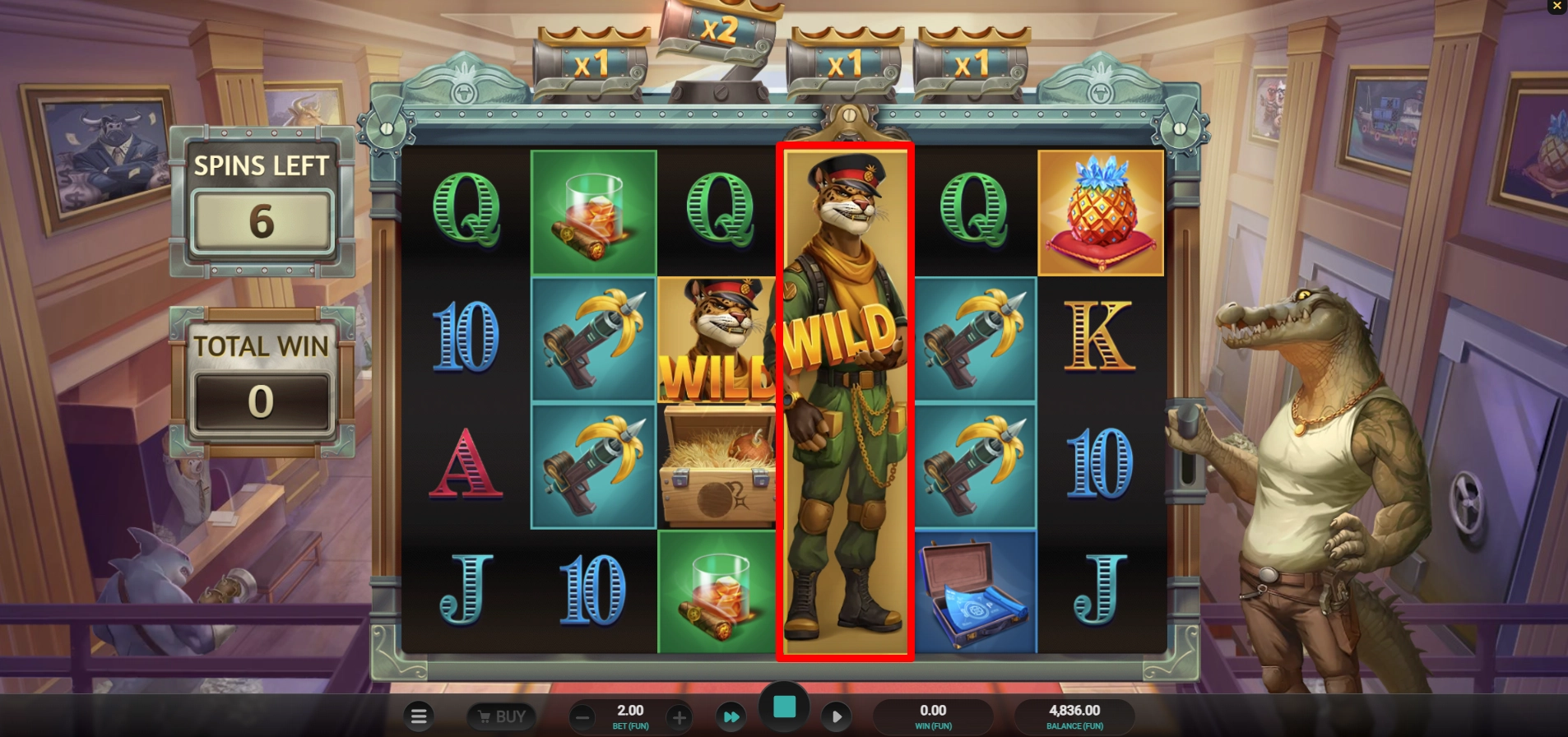 Iron Bank 2 expanding reel feature win big