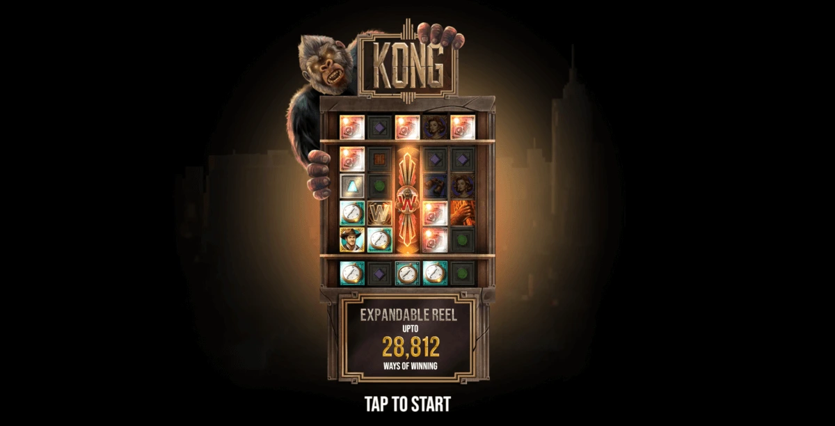 Mécanisme de jeu et grille de la machine à sous Kong.