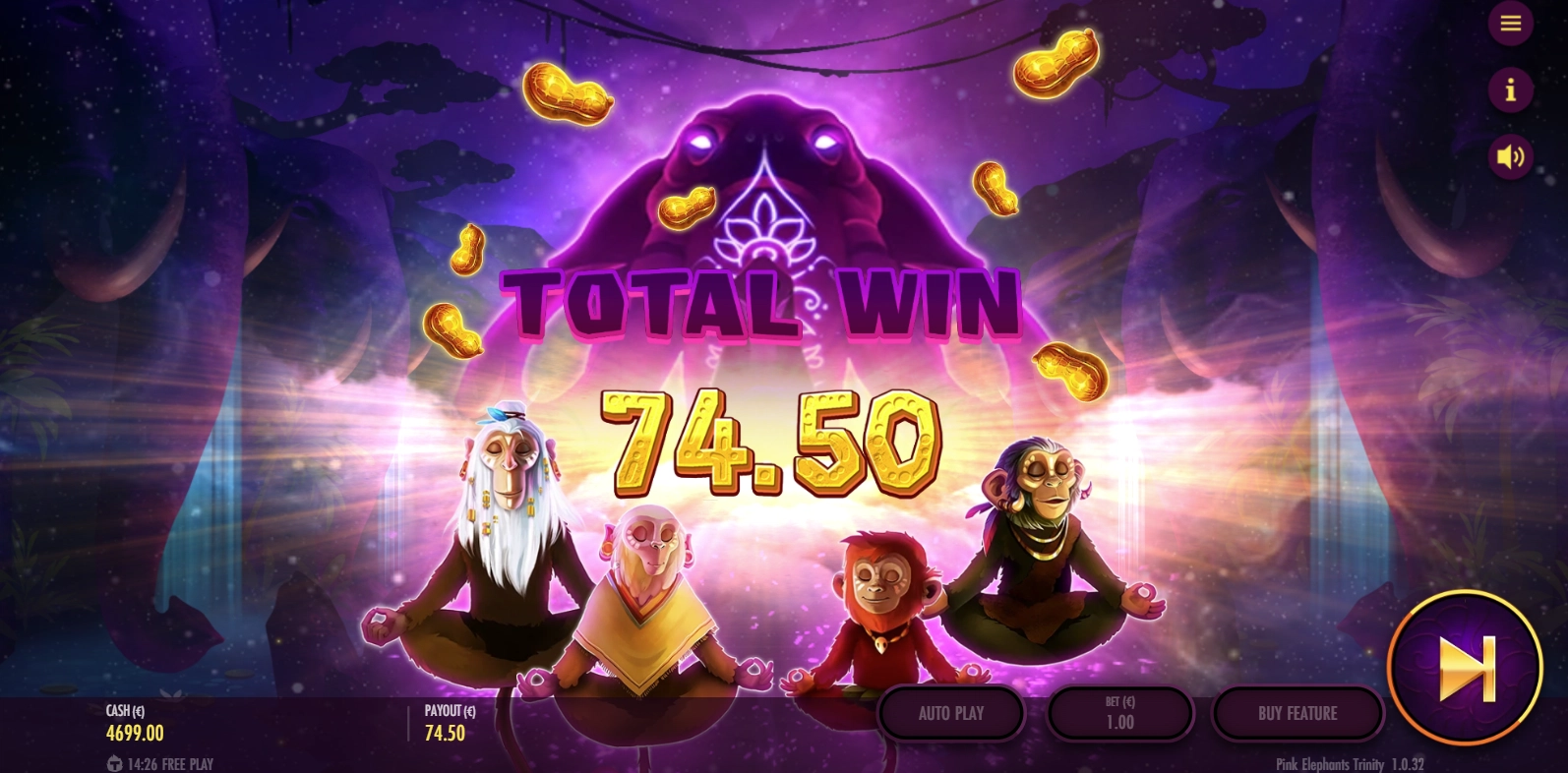 Big win screen showing a massive payout from the bonus round