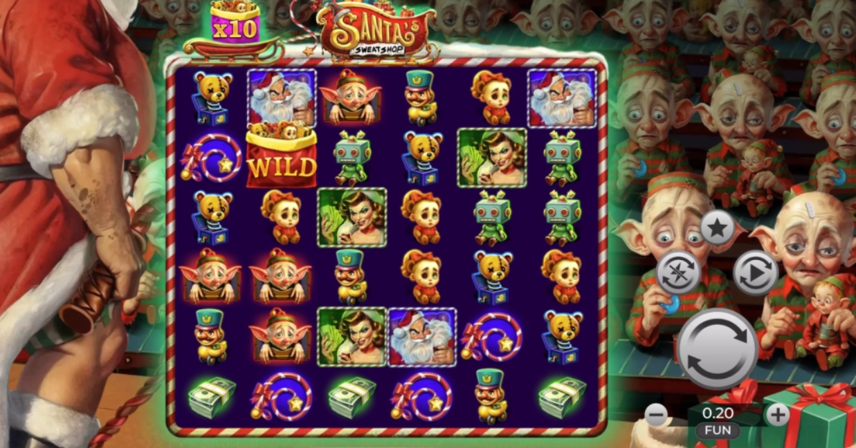 Special wild sack symbols on the grid featuring jumping wilds and multipliers